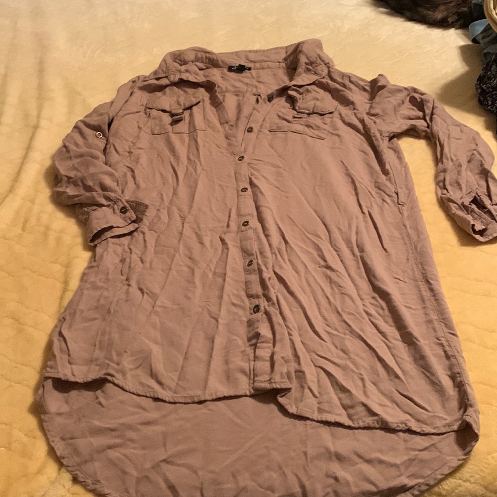 Button up shirt dress